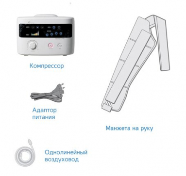 Аппарат для прессотерапии лимфодренажа LX-7 + манжета для руки - 3